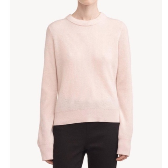 Rag & Bone Light Pink 100% Cashmere Crewneck Sweater - Picture 1 of 10